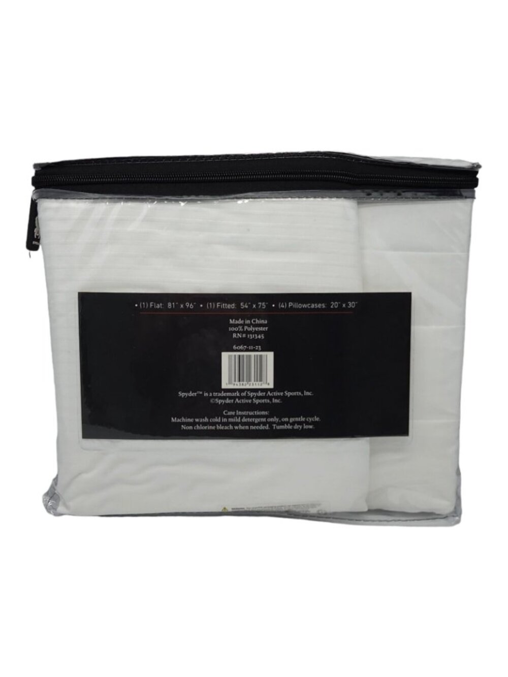 Spyder Full/Double Sheets Set 6 Pc Embossed Polyester Soft Comfort 4 Pillowcases - Picture 6 of 6